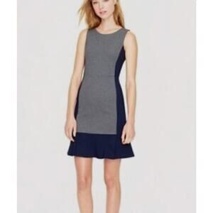 J Crew Dress Womens 10 Colorblock Stretch flattering casual office Professional